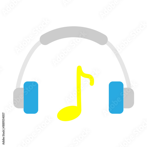 Music Player App Vector Flat Icon Design