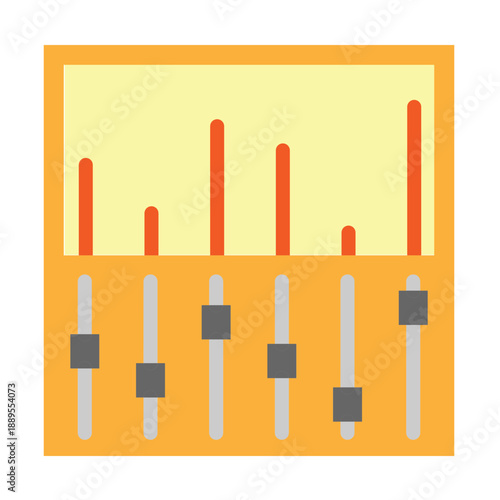 Mixing Board Vector Flat Icon Design
