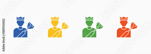 Imposter Syndrome Icon Set Color Multiple Style Collection