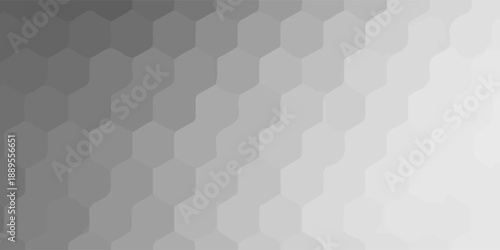 Gray Hexagon Pattern Background With Gradient for Modern Design and Technology Projects