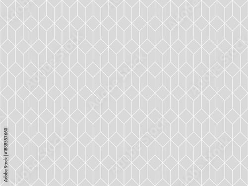 Seamless geometric pattern with light gray rhombus and diamond shapes on a white background. Minimalist vector background for wallpaper, textile, and modern graphic design.