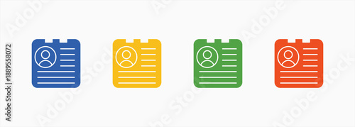 Bio Icon Set Color Multiple Style Collection