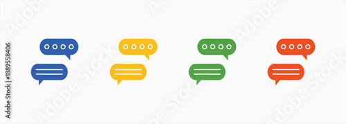 Story Icon Set Color Multiple Style Collection