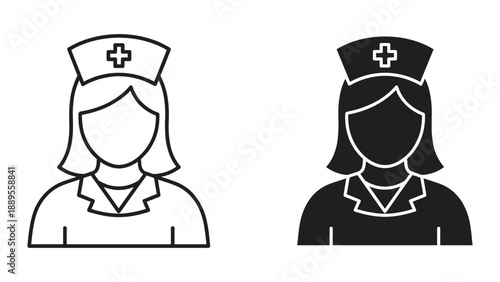 Nurse icon illustration