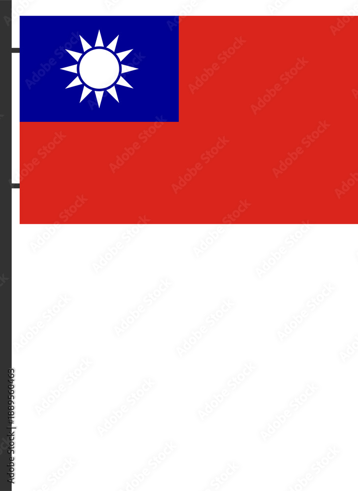 Fototapeta premium taiwan flag