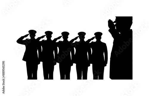 Military Salute at Memorial