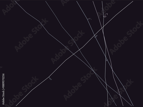 Abstract lightning effect with dynamic lines on dark background, minimalist design with geometric composition