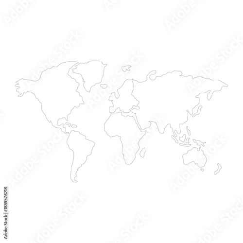 Detailed Vector World Map Infographic Global Geography, Continents, Planet, Worldwide, Digital Data, Symbolic Representation of Social Issues, Economic Impact, Cooperation, and Harmony