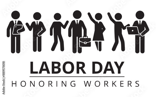 Labor Day celebration with diverse professionals
