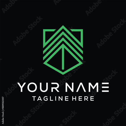 evergreen pine tree. fir, hemlock, spruce, conifer, cedar, conifer, camphor, larch, pine, tree, forest, vintage, retro, hipster, line art, Logo