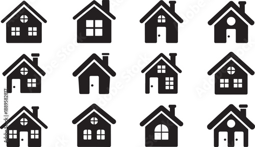 Various house homes buildings architecture real estate