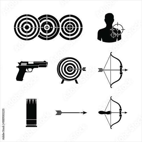 Target Practice and Archery Icons