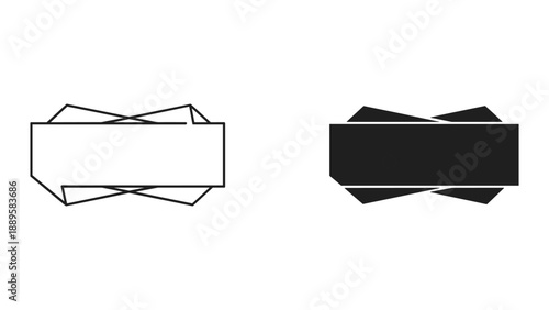 Simple geometric shapes with abstract design elements