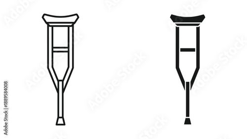 Crutches are used for support and mobility