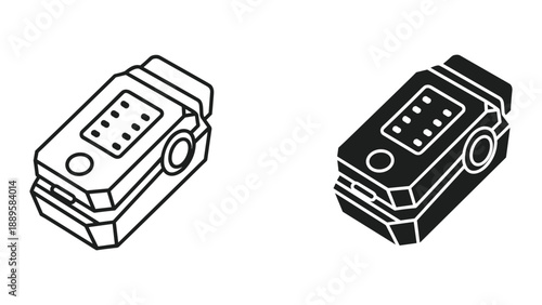 Illustration of a modern remote control