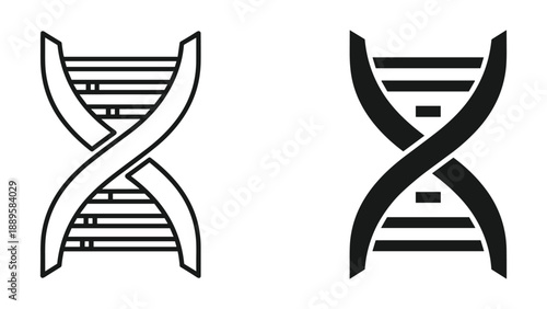 Dna double helix structure illustration