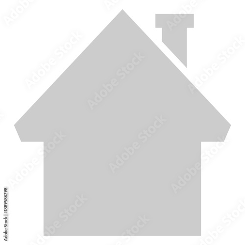 Simple house silhouette icon