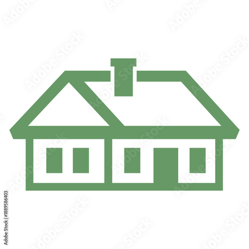 Green house illustration