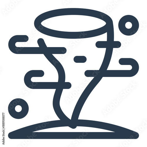 Hurricane tropical cyclone storm icon