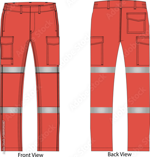 royalty free vector file, drawing, design  pant vector file, mock up for manufacturing 