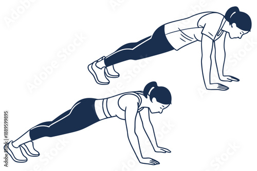 Home Workout Exercise Illustration Clean Vector (5)