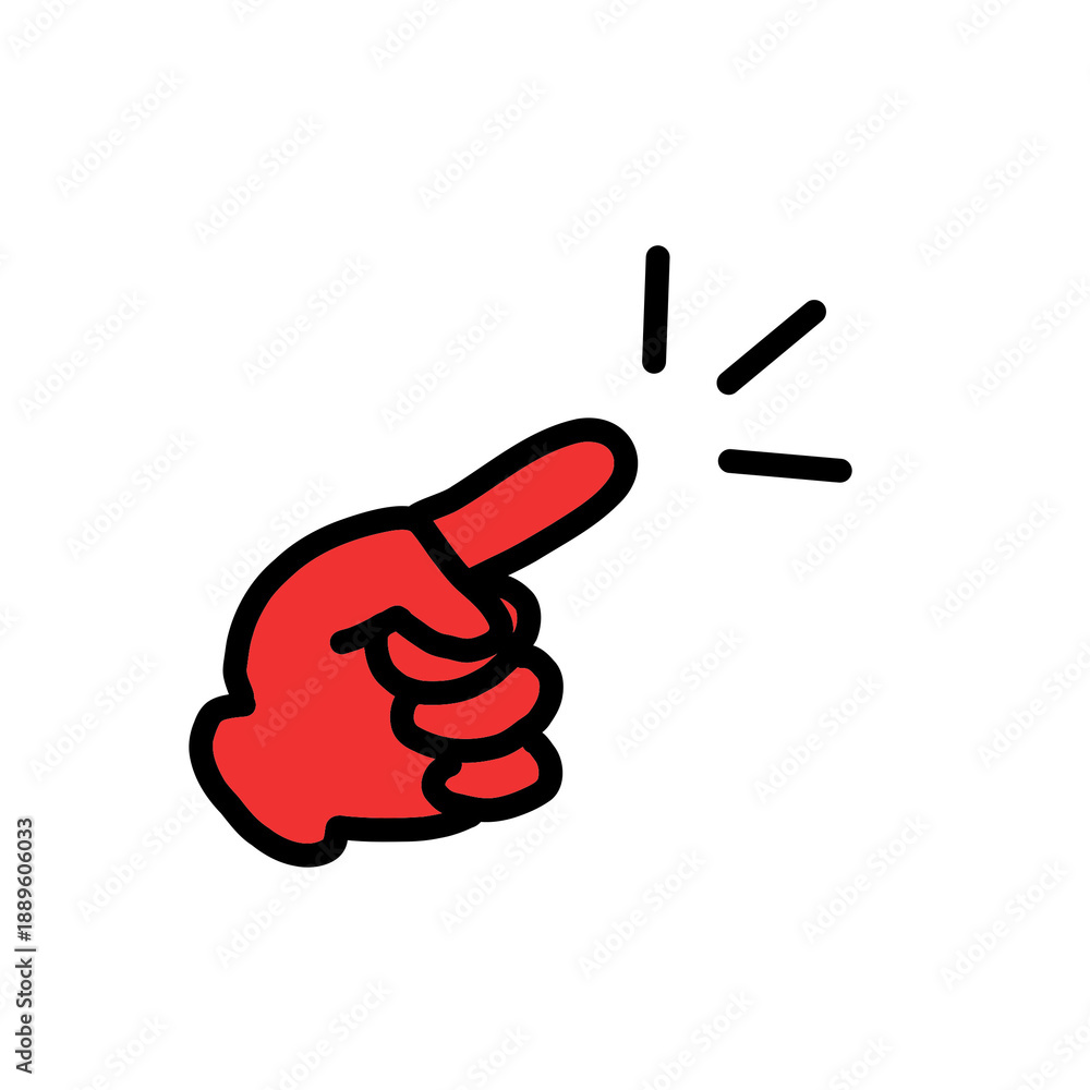 Fototapeta premium Hand Gesture Icons – Pointing Angle Icon