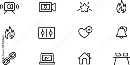 Collection of diverse icons representing various concepts and actions