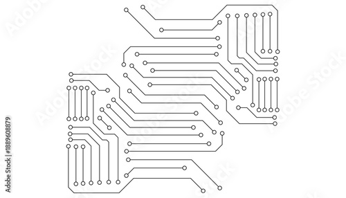 High-Tech Abstract Circuitry Texture.