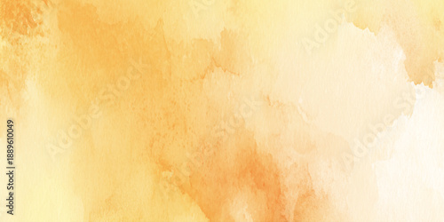abstract warm yellow and orange watercolor texture background and soft gradients on a traditional surface.