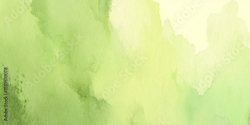 Lime Green watercolor background with organic wash texture creates a natural, calming aesthetic stationery design..