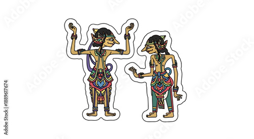Ancient Egyptian figures illustration depicting cultural dance rituals and traditional attire