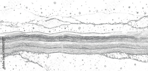 Abstract layered rock strata with scattered circular and granular texture background pattern grunge