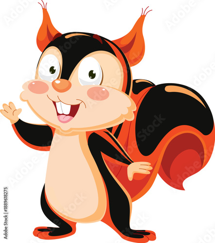 A cute cartoon illustration of a happy baby cow and a funny dog character with a smiling kitten designed as a vector icon for nature and farm humor