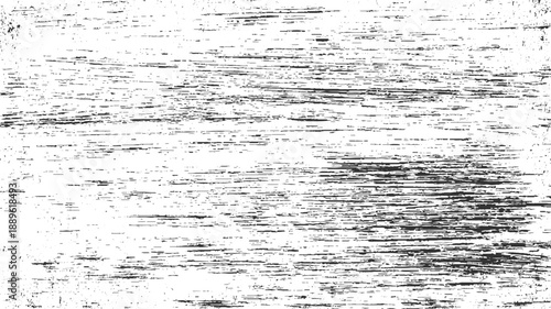 Black and white horizontal distressed wood grain texture background with rough surface and fine lines