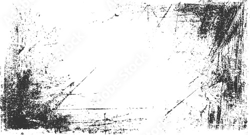 Black and white distressed grunge texture with scratches and speckles