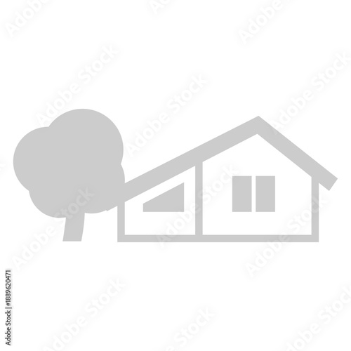 House and tree icon