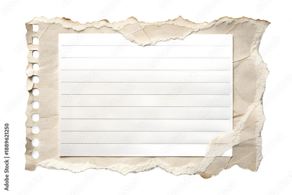 Obraz premium old sheet of paper on wooden background