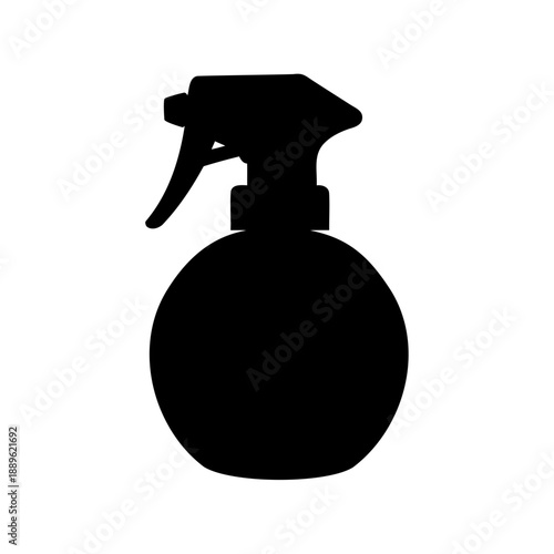 Spray bottle silhouette for cleaning products, beauty supplies or gardening needs