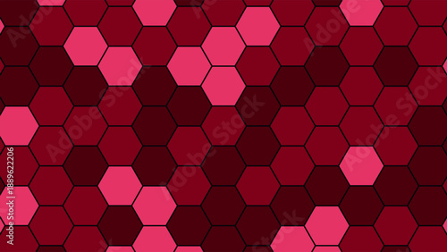 Modern Abstract Colorful Hexagon Wall Vector Background