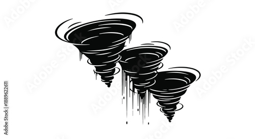 Dramatic swirling vortexes of dark energy in motion