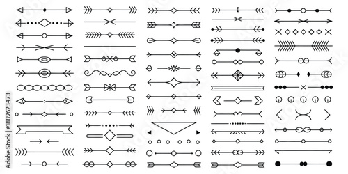 Hand drawn decorative dividers and ornaments for elegant design elements featuring floral flourishes, stylish line separators, vintage frames, and refined accents for invitations, branding, 