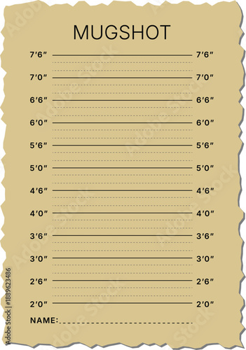 Vintage mugshot background 