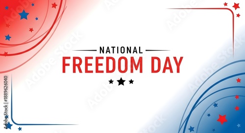 National freedom day celebration background