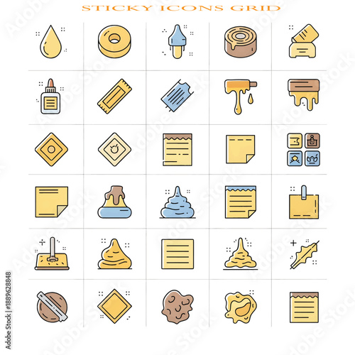 Sticky Texture Background with Adhesive Surface Detail