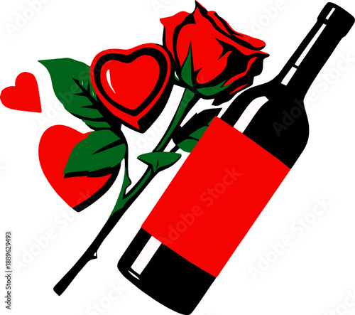 romantic drink for couple in valentine day