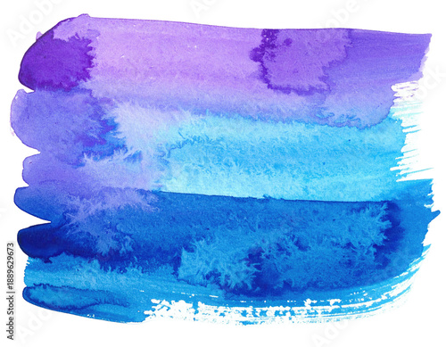Watercolor blue/purple brushstroke art