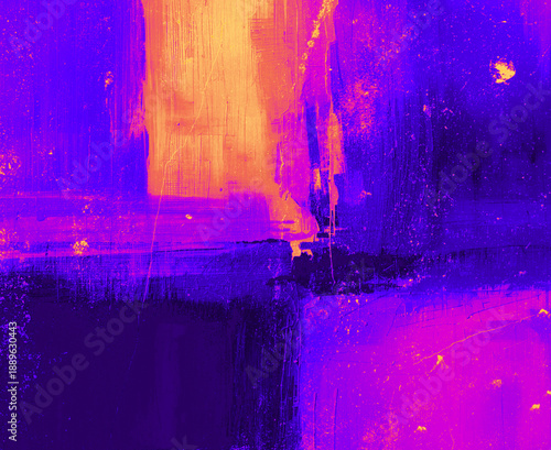 Abstract textured grunge painting background in sneon colours. Use it as your wallpaper, poster and banner design.