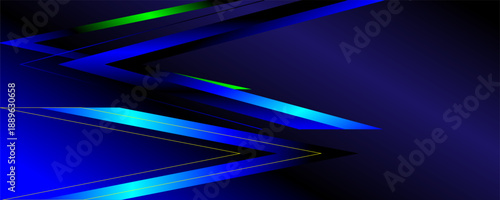 Blue lines crisscross business style spatial sense background