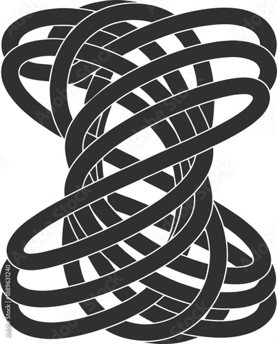 WAbstract Energy Spiral Structure – Dynamic Motion and Technology Concept Vectoreb