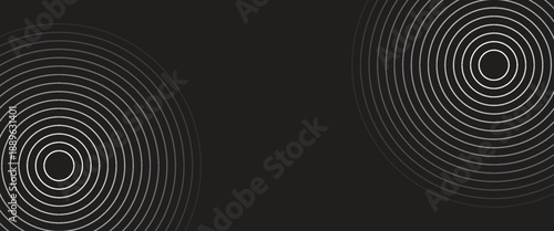 Seamless circular lines pattern radio wave background, radio wave illustration background.